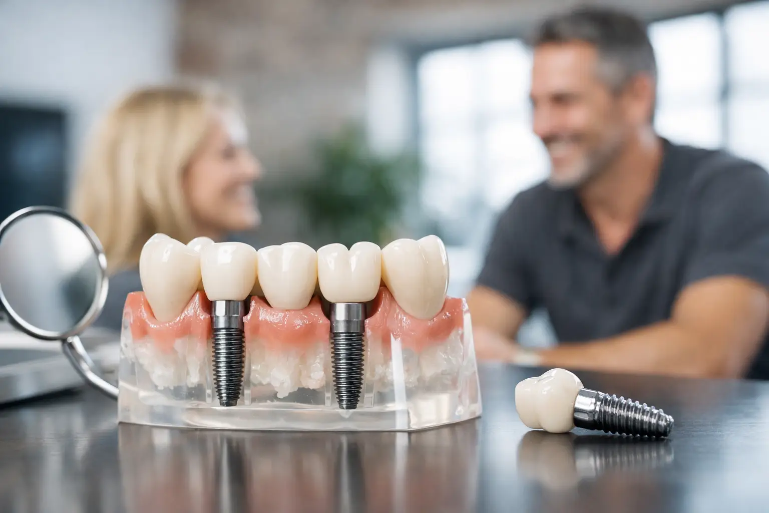 Feste dritte Zähne implantatgetragen erklärt