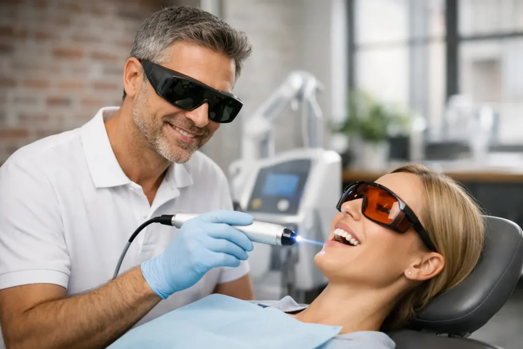 Schonende Zahnbehandlung mit Laser erklärt