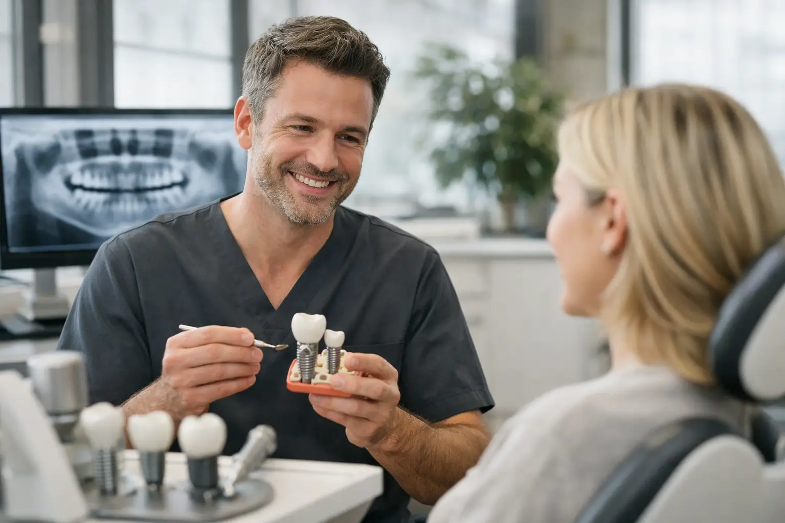 Ablauf einer Implantatbehandlung erklärt