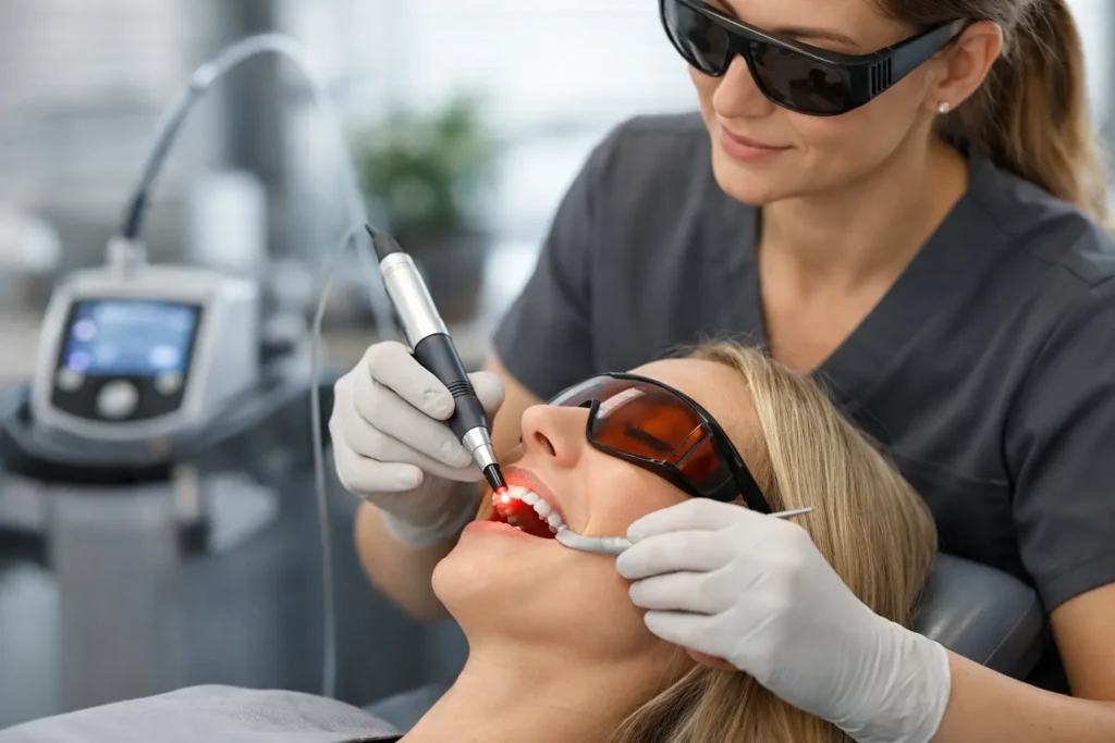 Wie hilft Laser bei Zahnfleischbehandlung?