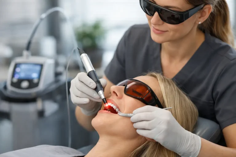 Wie hilft Laser bei Zahnfleischbehandlung?